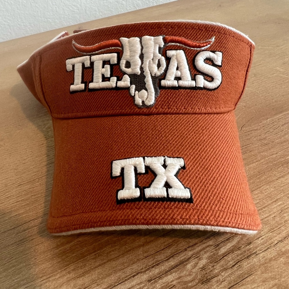 Texas burnt orange visor